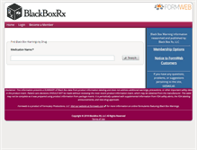 Tablet Screenshot of blackboxrx.com